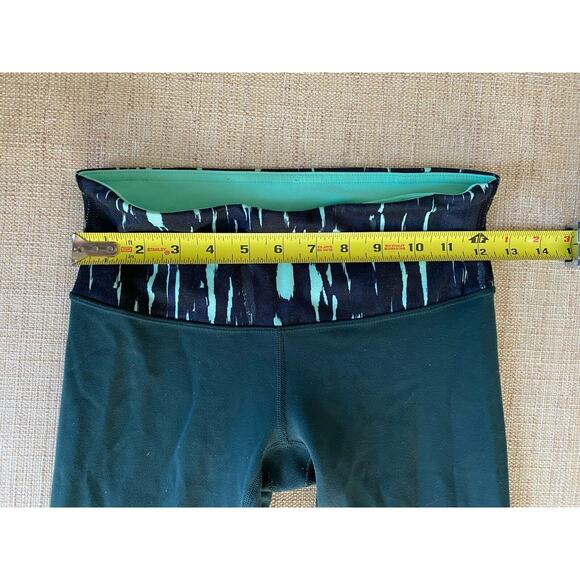 LULULEMON Wunder Under Pant III Reversible Dark Fuel / Menthol 4 - Picture 6 of 8